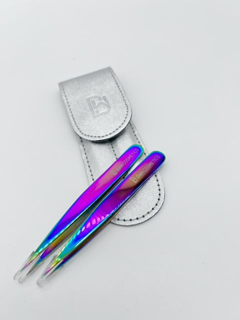 POINTY AND POINTY TWEEZER SET W/ POUCH