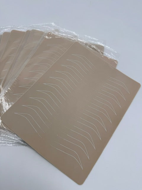 Double Sided Practice Skin latex for Eyebrows