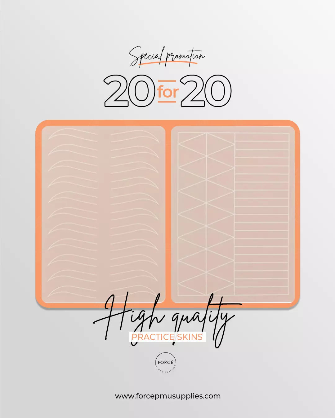 SYNTHETIC SKIN EYEBROW 20/20